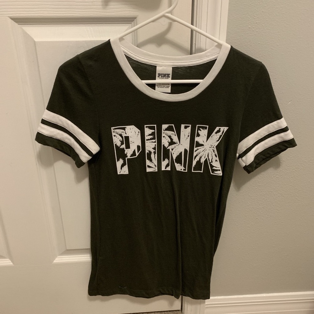 army green PINK t-shirt